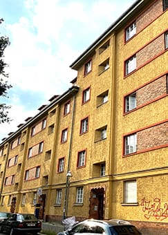 Wohnanlage Togostraße, Straßenansicht (Quelle: B. Dreisow)