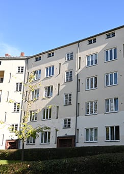 Wohnanlage Eisenzahnstraße, Straßenansicht (Quelle: B. Dreisow)