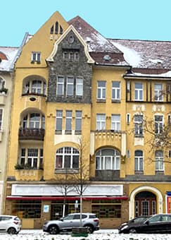 Wohnhaus Hauptstraße Berlin-Friedenau, Straßenansicht (Quelle: Ralf Sträter Architekt)